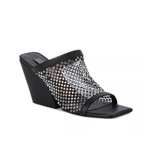 Stella McCartney Jeweled Stretch Mesh Slide Sandals size 38